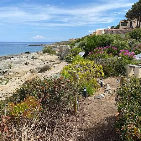 Casa Vista Bella - Maison En Corse Avec Grande Terrasse Et Acces Direct A La Mer, Marine De Sant'ambroggio Entre Calvi Et L'ile Rousse 펜션 *