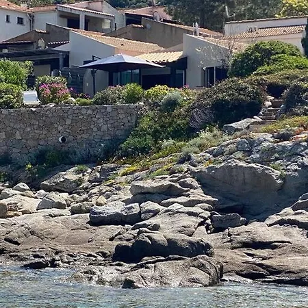 Casa Vista Bella - Maison En Corse Avec Grande Terrasse Et Acces Direct A La Mer, Marine De Sant'ambroggio Entre Calvi Et L'ile Rousse 펜션 *